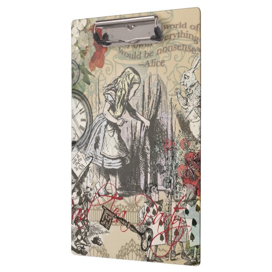 Alice in Wonderland Curtain Nonsense Klembord (Links)