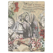 Alice in Wonderland Curtain Nonsense Klembord (Achterkant)