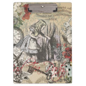 Alice in Wonderland Curtain Nonsense Klembord (Voorkant)