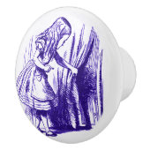 Alice in Wonderland Curtain Paarse Knob Keramische Knop (Rechts)