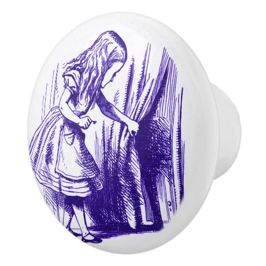 Alice in Wonderland Curtain Paarse Knob Keramische Knop (Rechts)