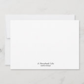 Alice in Wonderland Custom Baby Shower Invitaties Kaart (Achterkant)