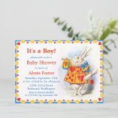 Alice in Wonderland Custom Baby Shower Invitaties Kaart (Staand voorkant)