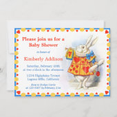 Alice in Wonderland Custom Baby shower Invites Kaart (Voorkant)