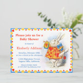 Alice in Wonderland Custom Baby shower Invites Kaart (Staand voorkant)