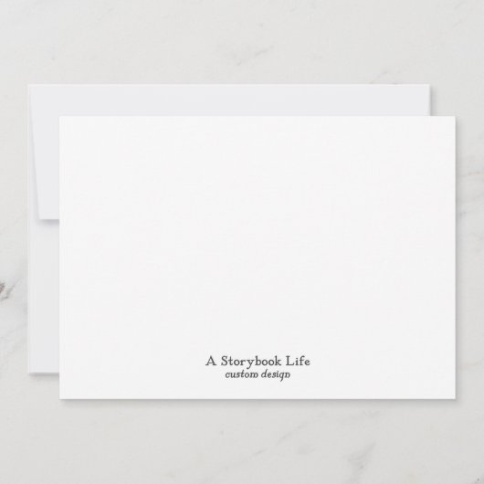 Alice in Wonderland Custom Birthday Party nodigt Kaart (Achterkant)