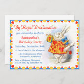 Alice in Wonderland Custom Birthday Party nodigt u Kaart (Voorkant / Achterkant)