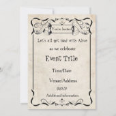 Alice in Wonderland  Custom Party nodigt uit Kaart (Achterkant)