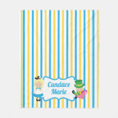 Alice in Wonderland Cute Custom Book Lover Kinder Fleece Deken (Voorkant)