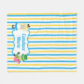 Alice in Wonderland Cute Custom Book Lover Kinder Fleece Deken (Voorkant (Horizontaal))