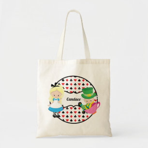 Alice in Wonderland Cute Custom Children's Book Tote Bag