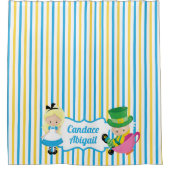 Alice in Wonderland Cute Custom Little Girls Douchegordijn (Voorkant)