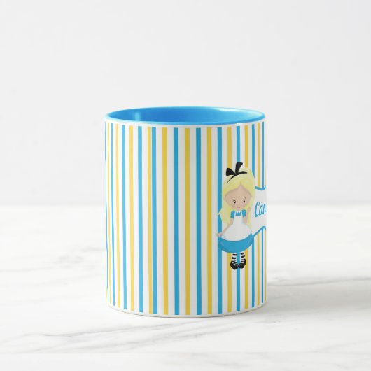 Alice in Wonderland Cute Custom Tea Party Mok (Midden)