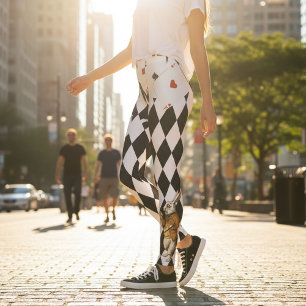 Alice in Wonderland Cute Diamond Pattern Leggings