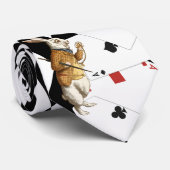 Alice in Wonderland Cute Diamond Pattern Stropdas (Opgerold)