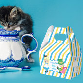 Alice in Wonderland Cute Kids Birthday Party Blue Bedankdoosjes