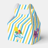 Alice in Wonderland Cute Kids Birthday Party Blue Bedankdoosjes (Achterkant)