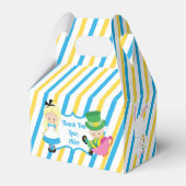 Alice in Wonderland Cute Kids Birthday Party Blue Bedankdoosjes (Voorkant Zijde)