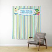 Alice in Wonderland Cute Kids Birthday Photo Booth Wandkleed (In situ)