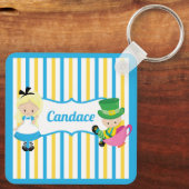 Alice in Wonderland Cute Personalized Kinder Book Sleutelhanger (Achterkant)