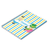 Alice in Wonderland Cute Personalized Kinderen Notitieboek (Linkerzijde)