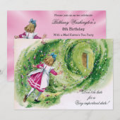 Alice in Wonderland, dag na dag niet te laat Kaart (Voorkant / Achterkant)