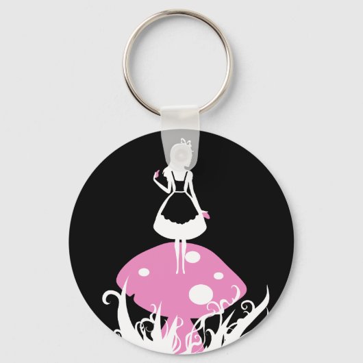 Alice in Wonderland Dark Keychan Sleutelhanger (Voorkant)