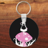 Alice in Wonderland Dark Keychan Sleutelhanger (Voorkant)