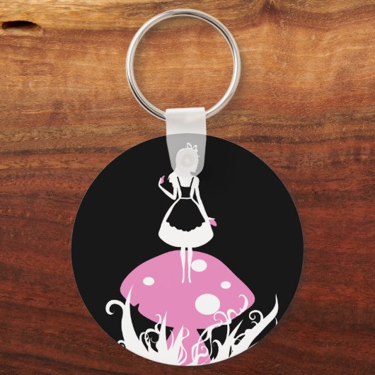 Alice in Wonderland Dark Keychan Sleutelhanger (Voorkant)