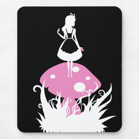 Alice in Wonderland Dark mousepad Muismat (Voorkant)