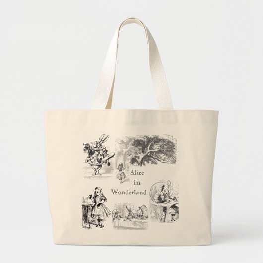 Alice in Wonderland De Canvas tas (Voorkant)
