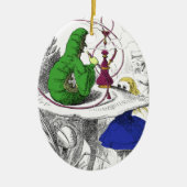 Alice in Wonderland - De Caterpijler Keramisch Ornament (Voorkant)