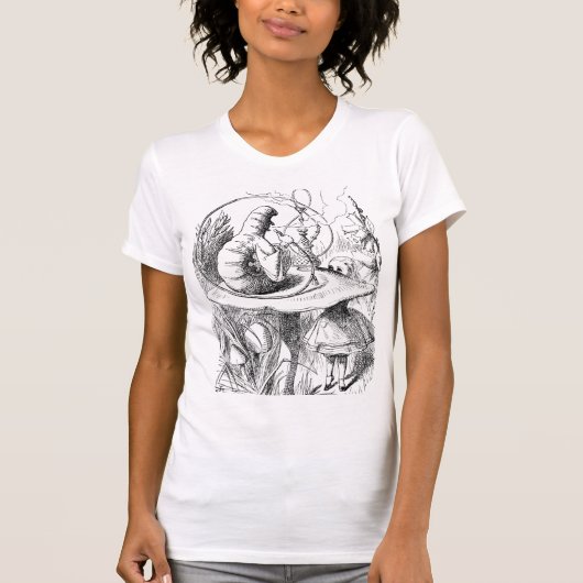 Alice in wonderland - de caterpijler t-shirt (Voorkant)