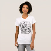 Alice in wonderland - de caterpijler t-shirt (Voorkant volledig)