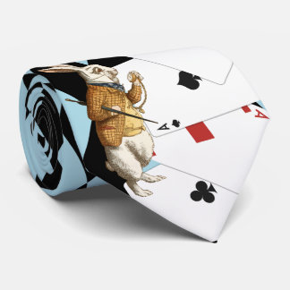Alice in Wonderland de heer Rabbit Mint Blue Stropdas