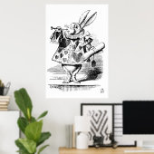 Alice in Wonderland - De Herald (wit konijn) Poster (Thuiskantoor)