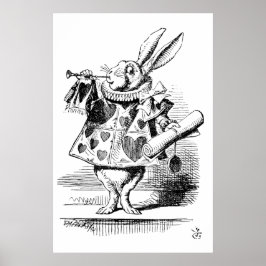 Alice in Wonderland - De Herald (wit konijn) Poster