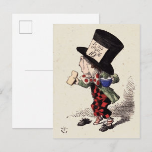 Alice in Wonderland - De Hoedenmaker (kleur) Briefkaart