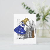 Alice in Wonderland - De kleine deur Briefkaart (Staand voorkant)