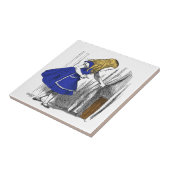 Alice in Wonderland - De kleine deur Tegeltje (Zijkant)