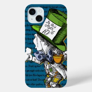 Alice in Wonderland De Mad Hatter Hoesje-Mate iP iPhone 15 Mini Hoesje