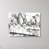 Alice in Wonderland - De Mad Hatter's Tea Party Canvas Afdruk (Voorkant)