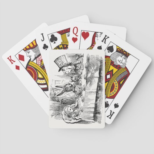 Alice in Wonderland - De Mad Hatter's Tea Party Pokerkaarten (Achterkant)