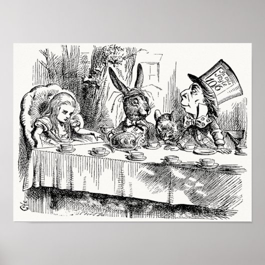 Alice in Wonderland - De Mad Hatter's Tea Party Poster (Voorkant)
