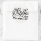 Alice in Wonderland - De Mad Hatter's Tea Party Ronde Sticker (Tas)