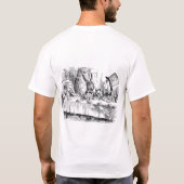 Alice in Wonderland - De Mad Hatter's Tea Party T-shirt (Achterkant)