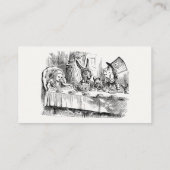 Alice in Wonderland - De Mad Hatter's Tea Party Visitekaartje (Achterkant)