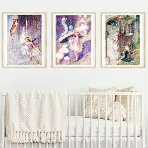  Alice in Wonderland De rups Poster