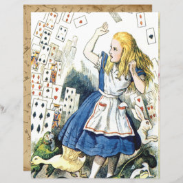 Alice in Wonderland Deck of Cards, Scrapbook Paper