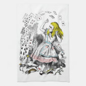 Alice in Wonderland Deck of Cards Tea Towel Theedoek (Verticaal)